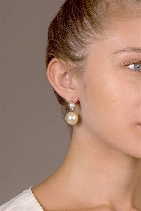 earrings pearl dior